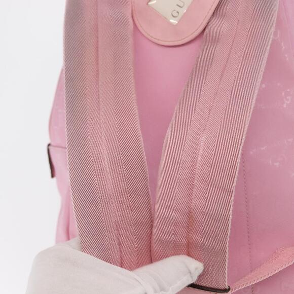 GUCCI GG Implementation Backpack PVC Silver Pink 271327 Auth ka1055 main image 12